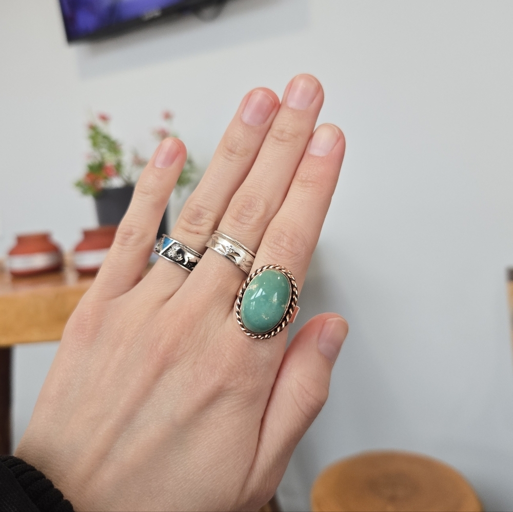 Turquoise Copper Ring 423